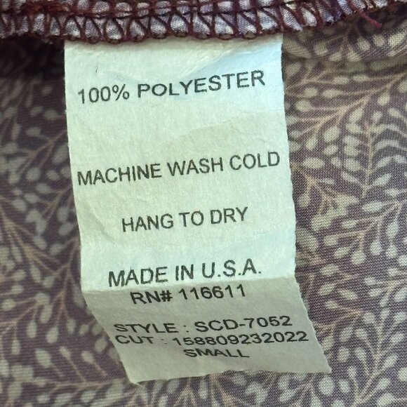 Self Contrast by Anthropologie, Amalia Floral Midi Slip Dress, Maroon, Size S - Picture 7 of 7